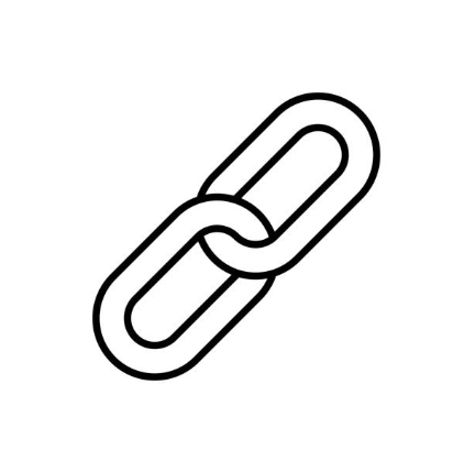 Chain link icon representing a hyperlink