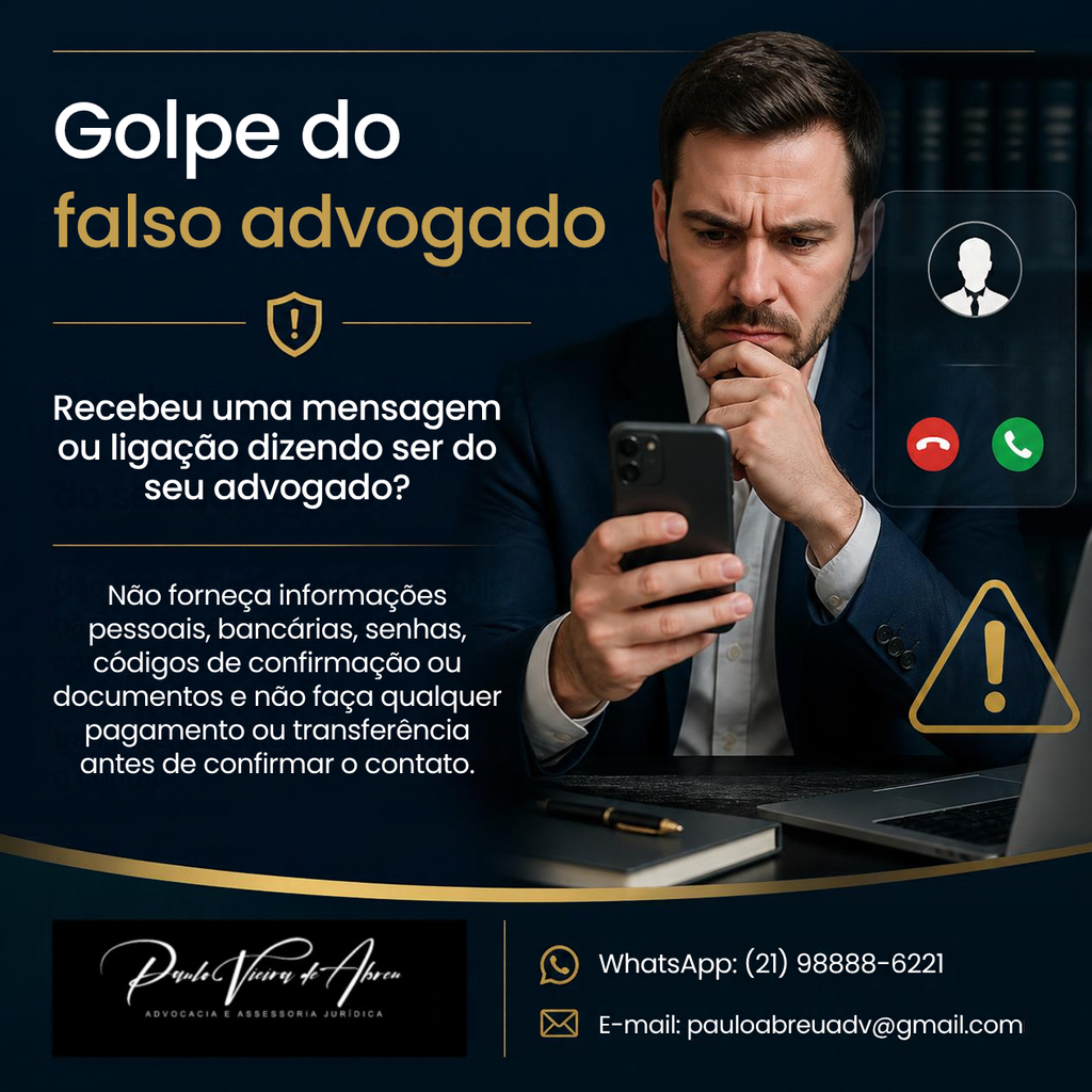 Golpe do falso advogado: saiba como se proteger